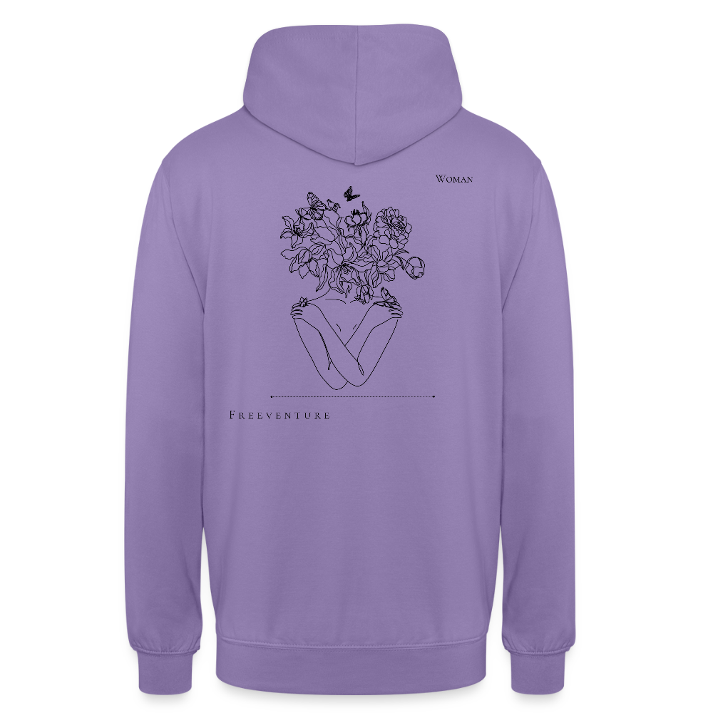 nisex Hoodie – Dein gemütlicher Alltagsbegleiter mit einzigartigem Design - Lavendel