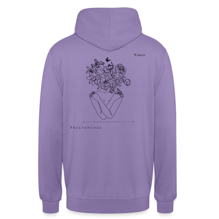 nisex Hoodie – Dein gemütlicher Alltagsbegleiter mit einzigartigem Design - Lavendel