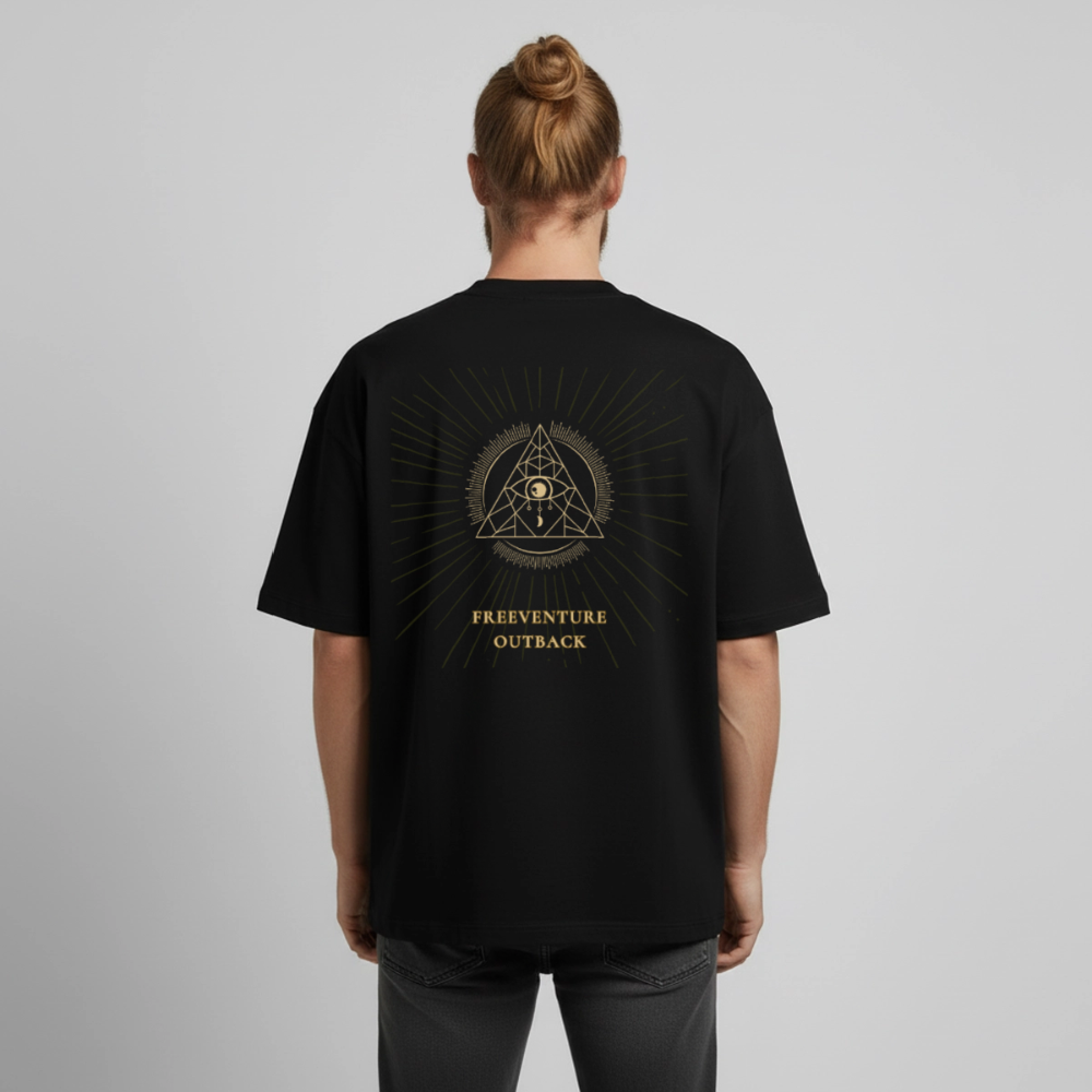 " Eye" Heavyweight Unisex Boxy T-Shirt - Schwarz