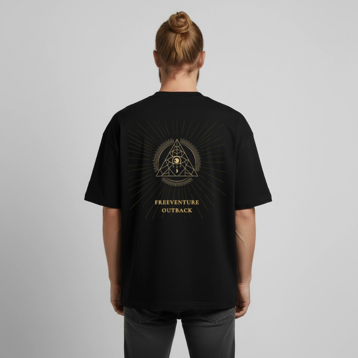 " Eye" Heavyweight Unisex Boxy T-Shirt - Schwarz
