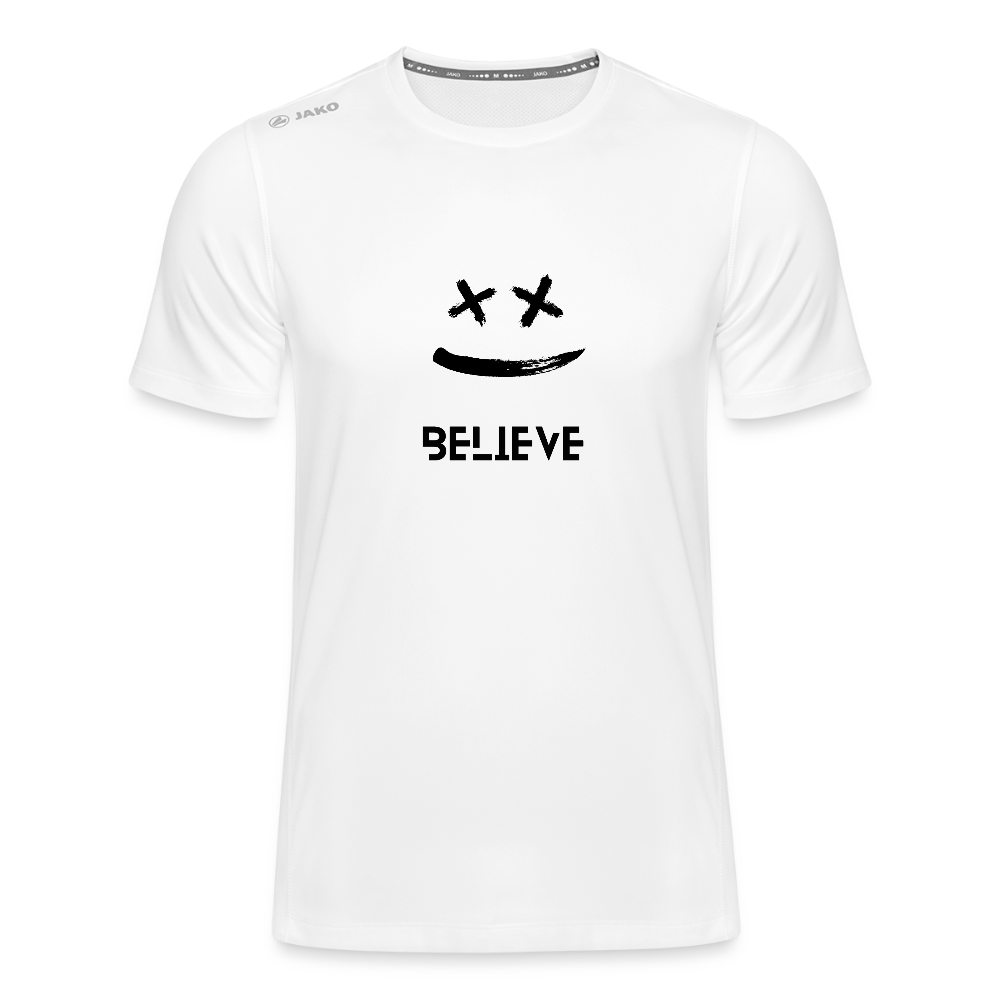 JAKO Männer T-Shirt Run 2.0 – Dein Laufshirt mit Motivation! 🏃‍♂️😊 - Weiß