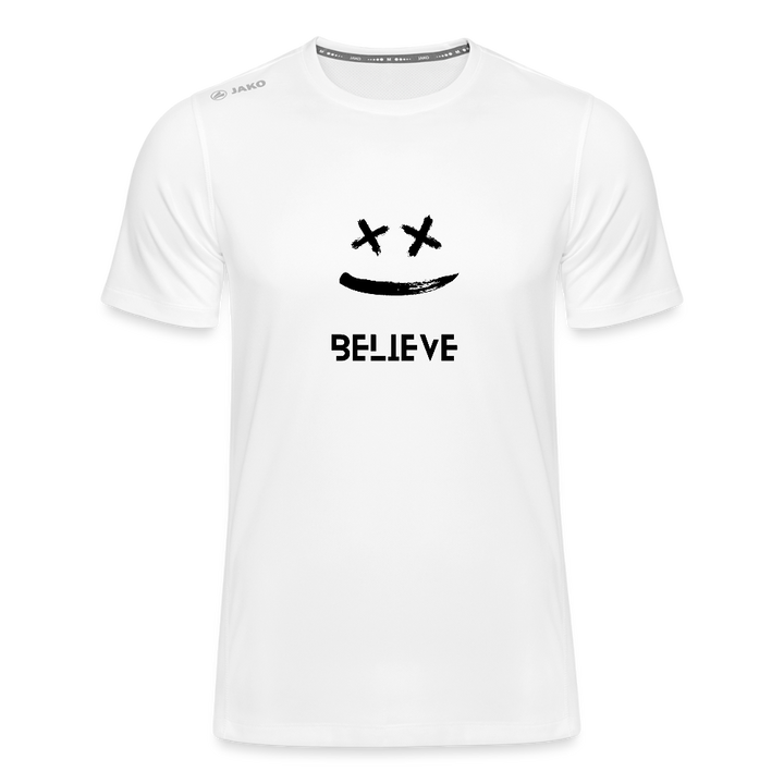JAKO Männer T-Shirt Run 2.0 – Dein Laufshirt mit Motivation! 🏃‍♂️😊 - Weiß