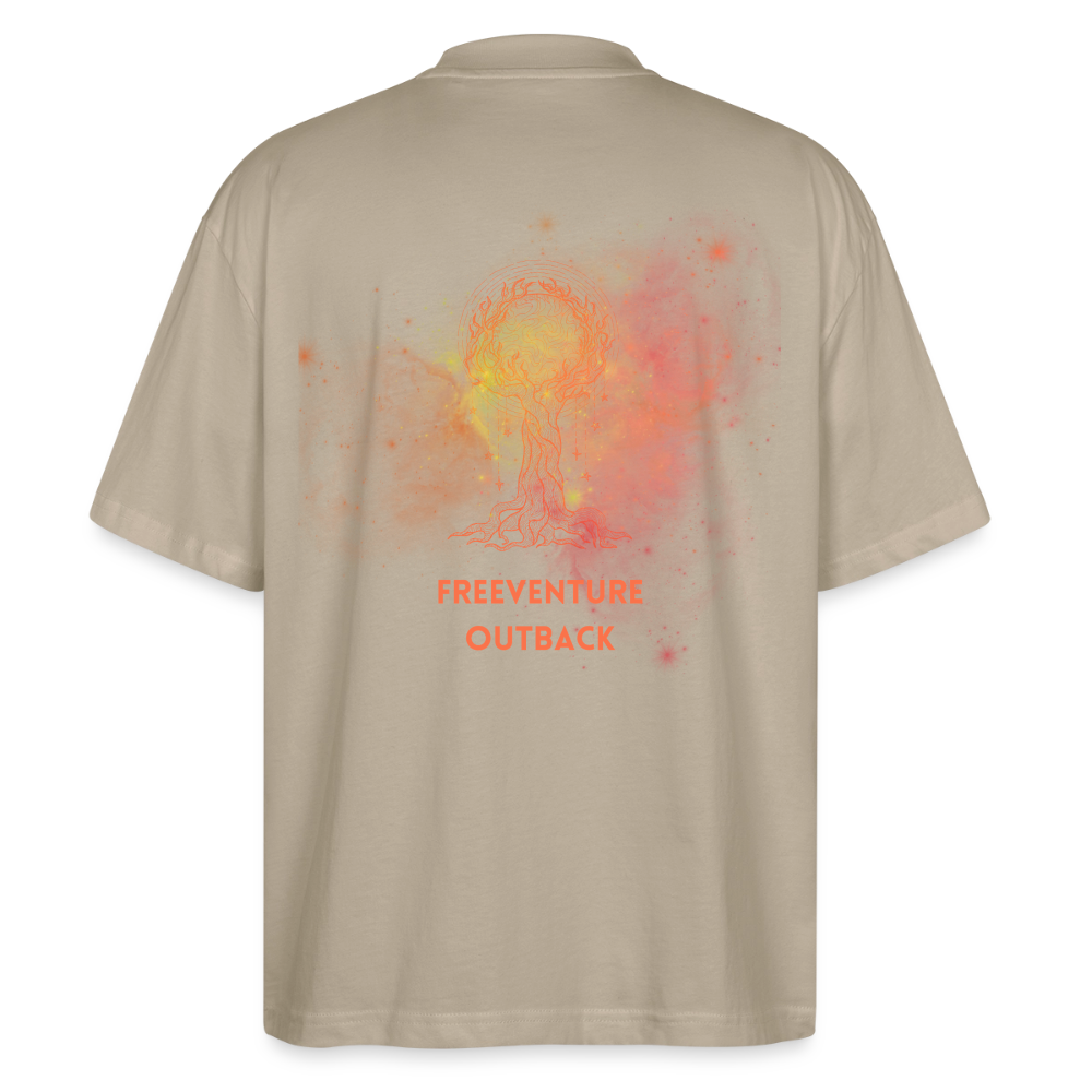 "Life of Tree" Oversized Unisex Bio T-Shirt Blaster 2.0 - Steingrau