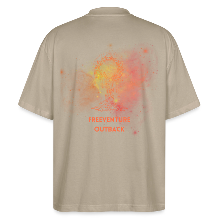 "Life of Tree" Oversized Unisex Bio T-Shirt Blaster 2.0 - Steingrau