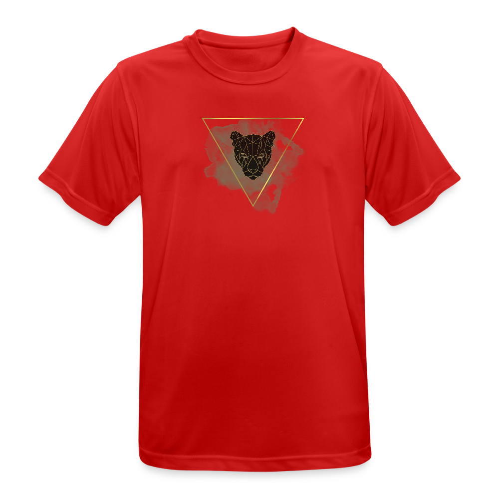 Atmungsaktives Männer Sport T-Shirt - Rot