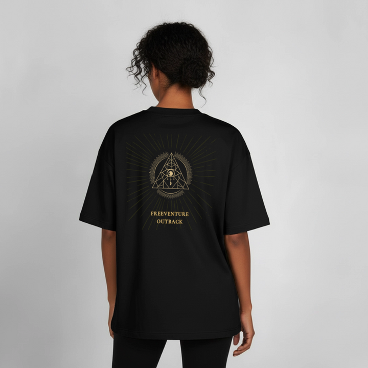 " Eye" Heavyweight Unisex Boxy T-Shirt - Schwarz
