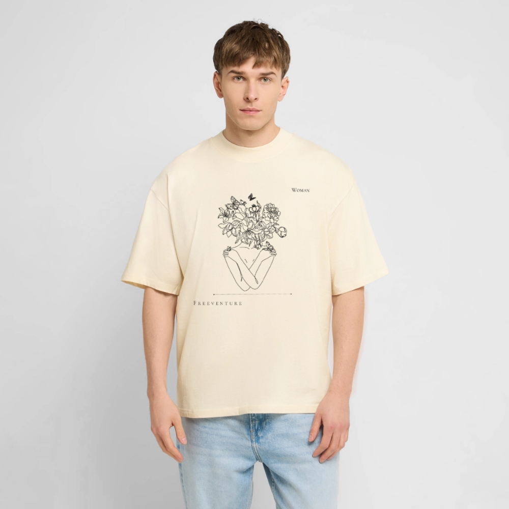 "Woman" Oversized Unisex Bio T-Shirt Blaster 2.0 - Natur