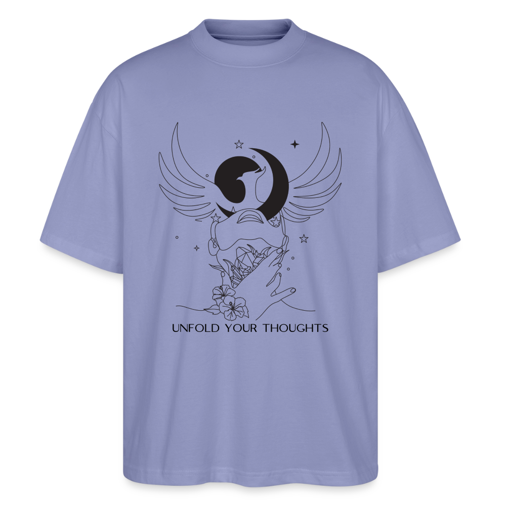 "Unfold" Oversized Unisex Bio T-Shirt Blaster 2.0 - Violett