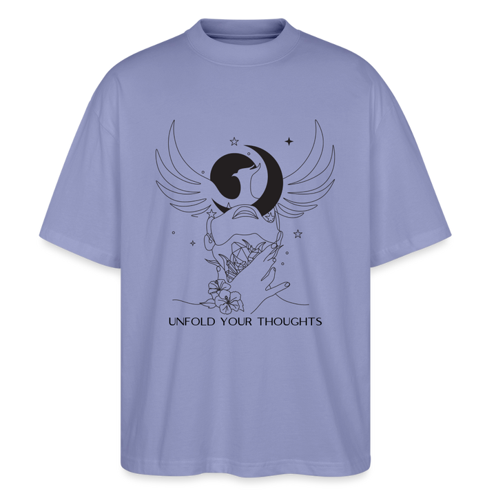 "Unfold" Oversized Unisex Bio T-Shirt Blaster 2.0 - Violett