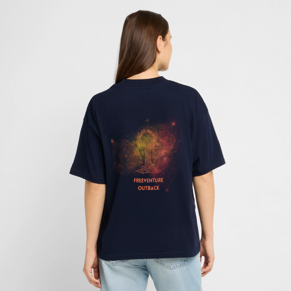 "Life of Tree" Oversized Unisex Bio T-Shirt Blaster 2.0 - Navy