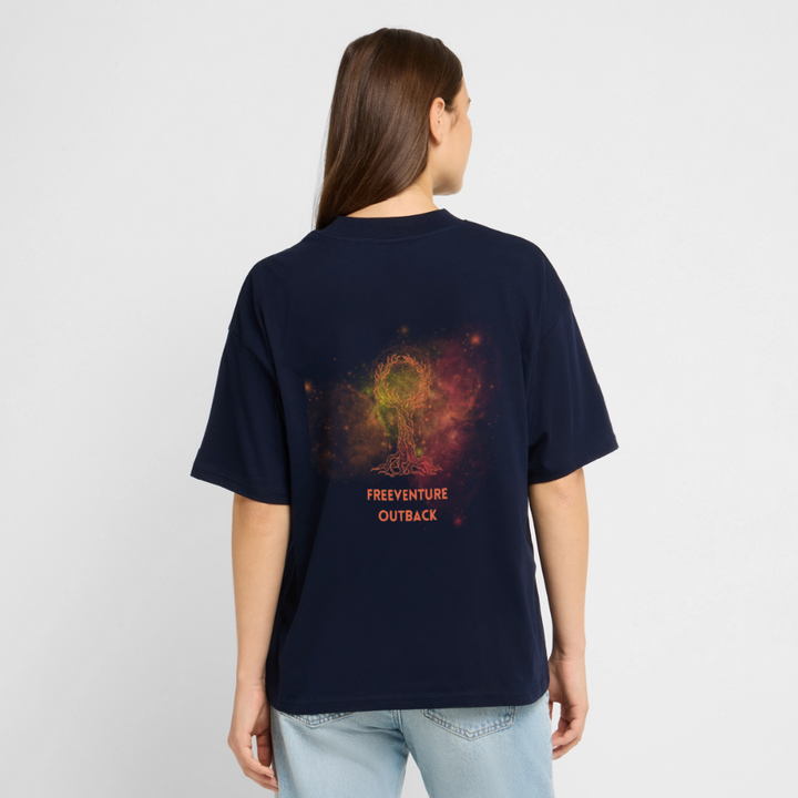 "Life of Tree" Oversized Unisex Bio T-Shirt Blaster 2.0 - Navy