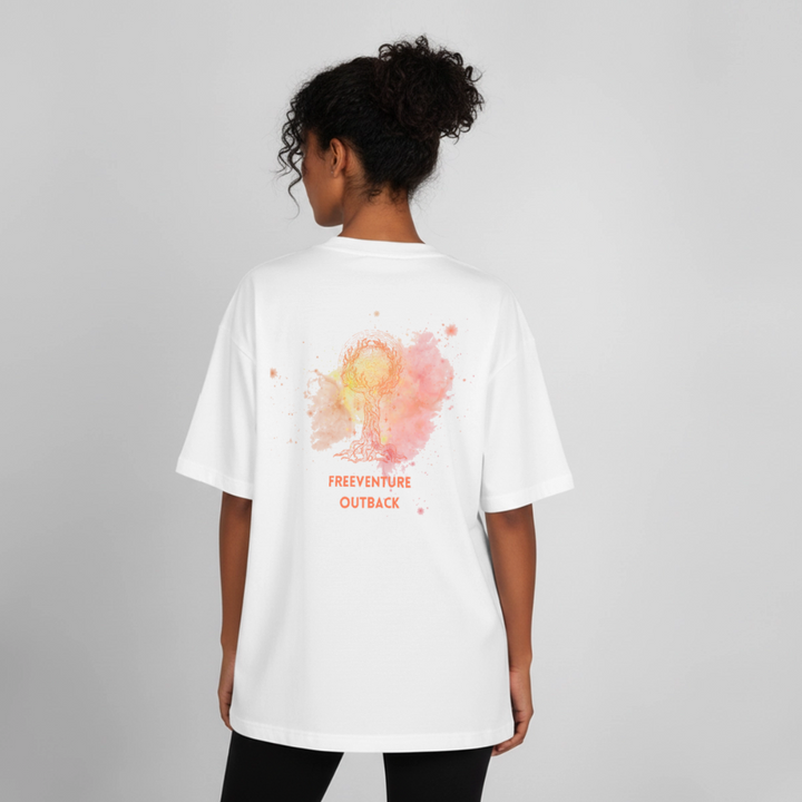 Life" of Tree" Heavyweight Unisex Boxy T-Shirt - Weiß