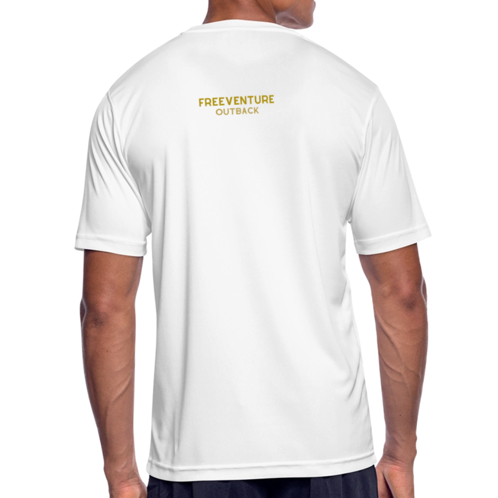 Atmungsaktives Männer Sport T-Shirt - Weiß