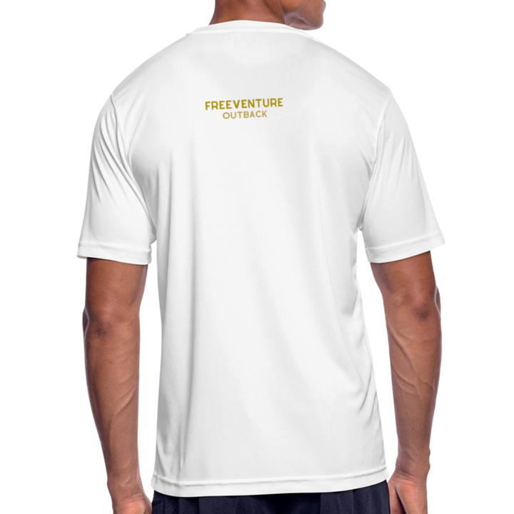 Atmungsaktives Männer Sport T-Shirt - Weiß