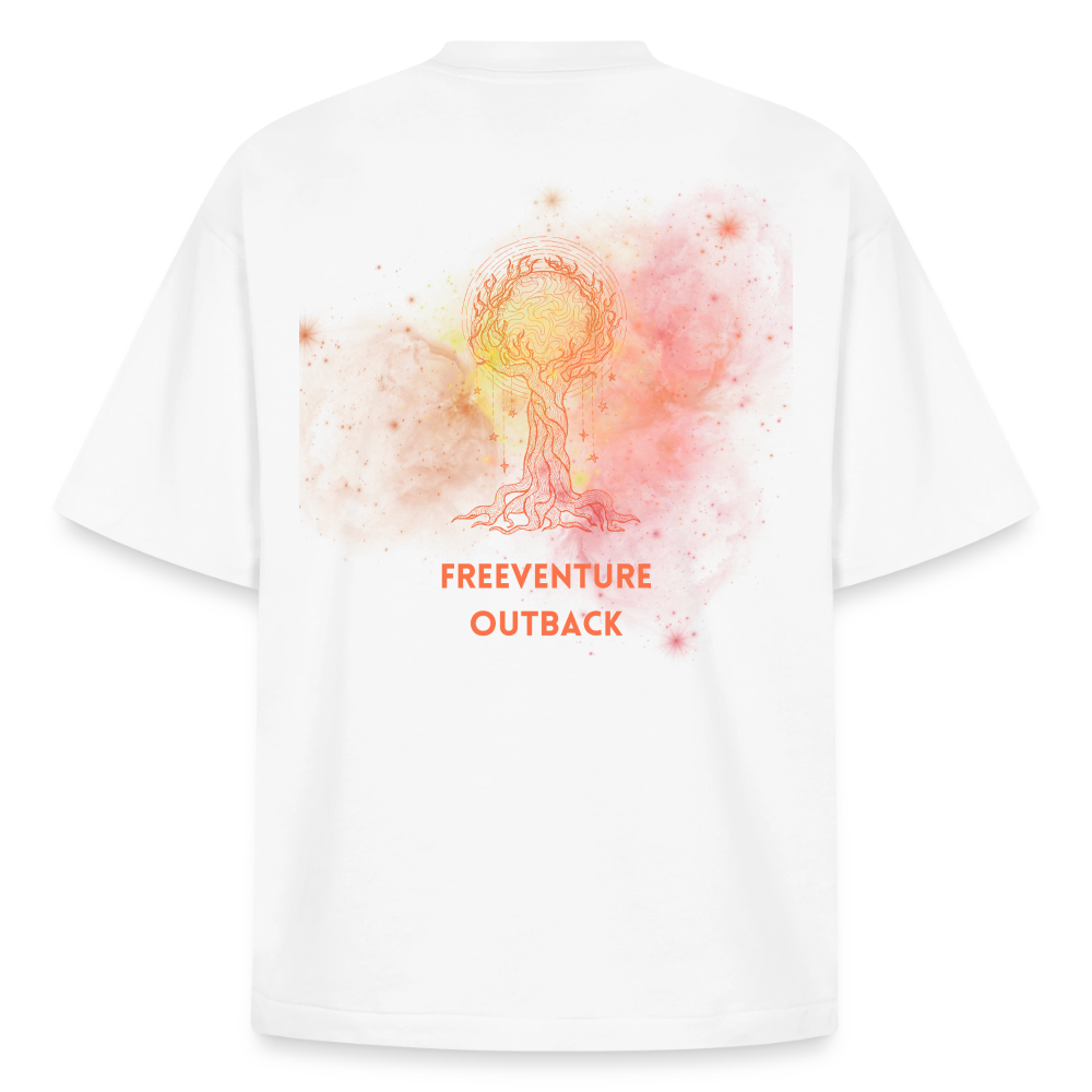 Life" of Tree" Heavyweight Unisex Boxy T-Shirt - Weiß