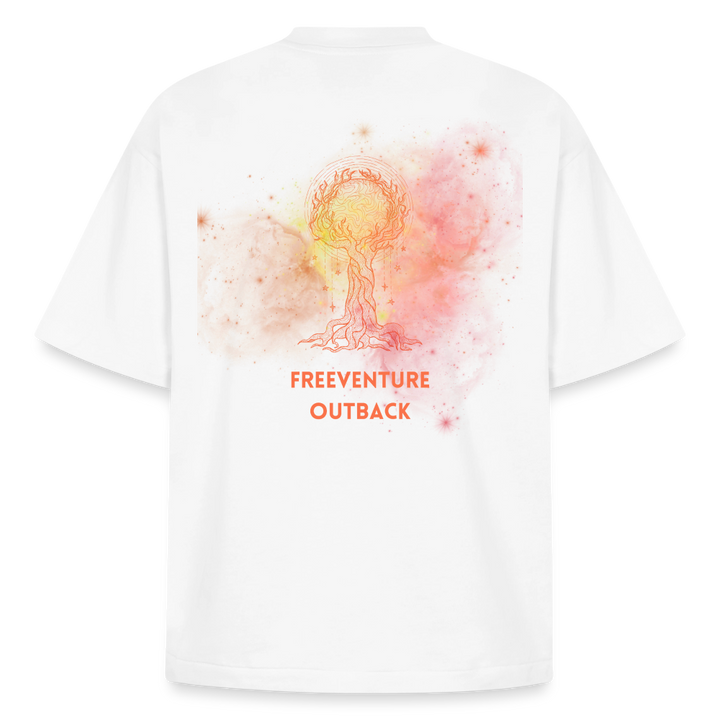 Life" of Tree" Heavyweight Unisex Boxy T-Shirt - Weiß