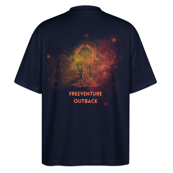 "Life of Tree" Oversized Unisex Bio T-Shirt Blaster 2.0 - Navy
