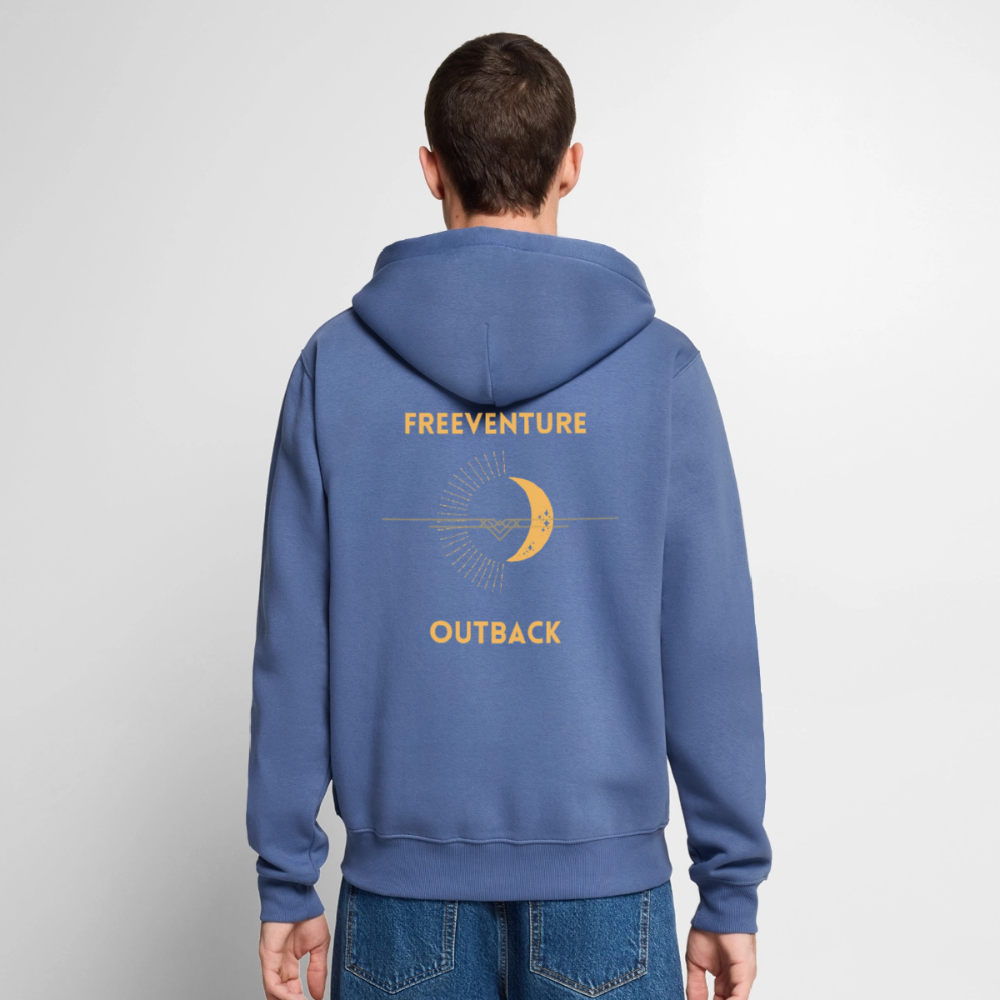 "Moon" Männer Kapuzenjacke - Taubenblau