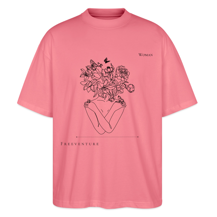 "Woman" Oversized Unisex Bio T-Shirt Blaster 2.0 - Pink 