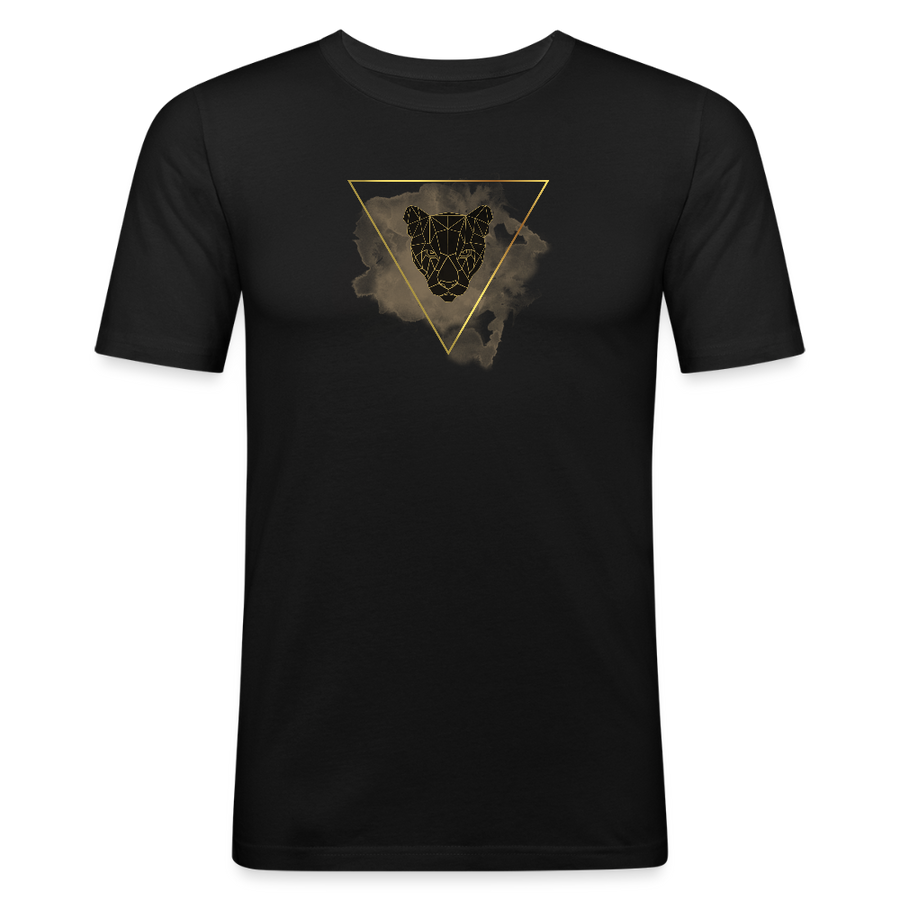 Slim Fit T-Shirt für Männer -  Bio 100%🌿 - Schwarz