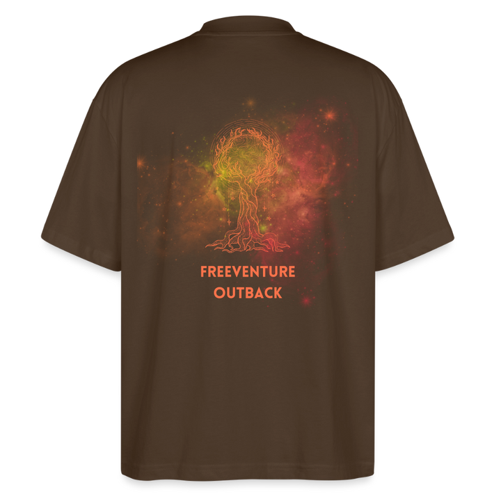 "Life of Tree" Oversized Unisex Bio T-Shirt Blaster 2.0 - Dunkelbraun