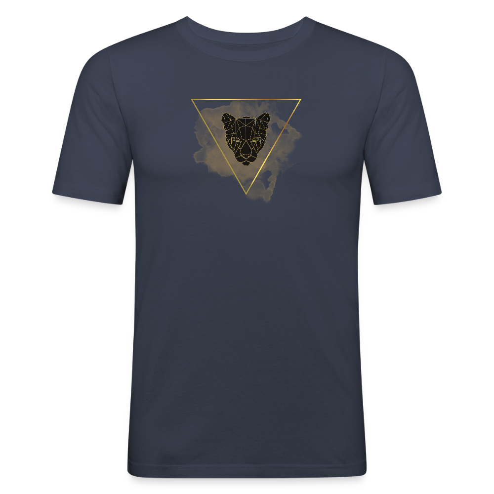 Slim Fit T-Shirt für Männer -  Bio 100%🌿 - Navy