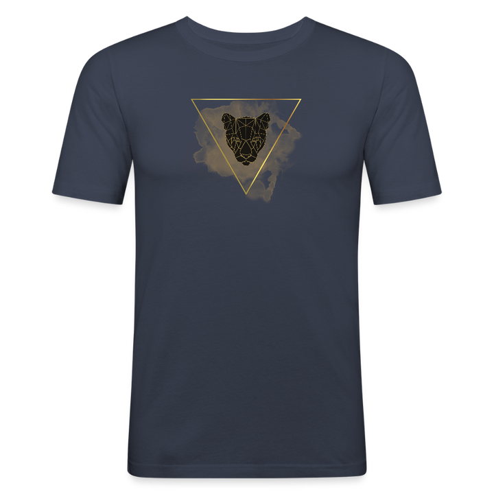 Slim Fit T-Shirt für Männer -  Bio 100%🌿 - Navy