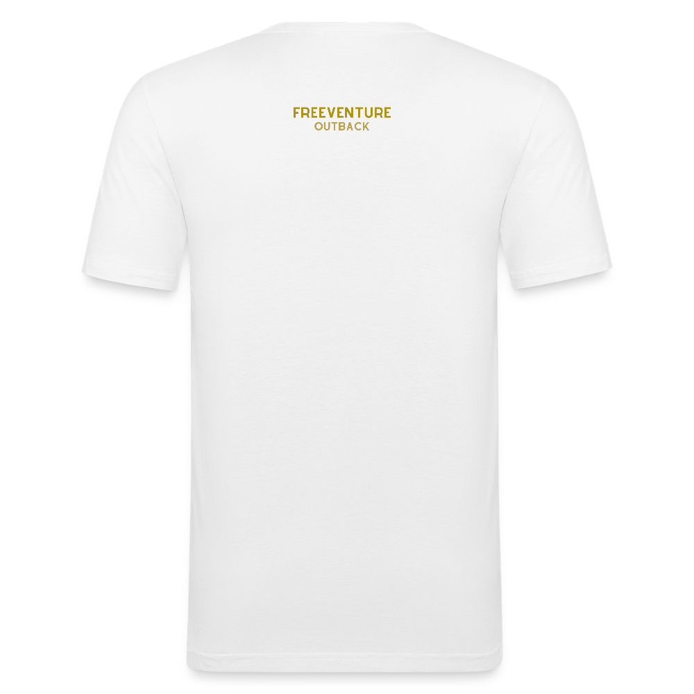 Slim Fit T-Shirt für Männer -  Bio 100%🌿 - Weiß