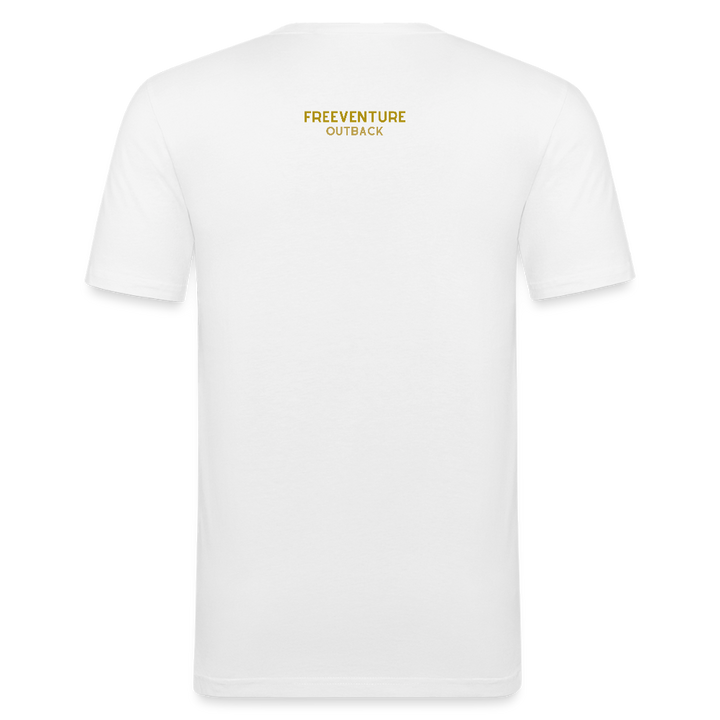 Slim Fit T-Shirt für Männer -  Bio 100%🌿 - Weiß