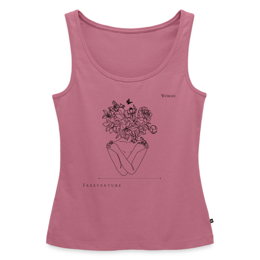 "Woman" Frauen Premium Tank Top - Mauve