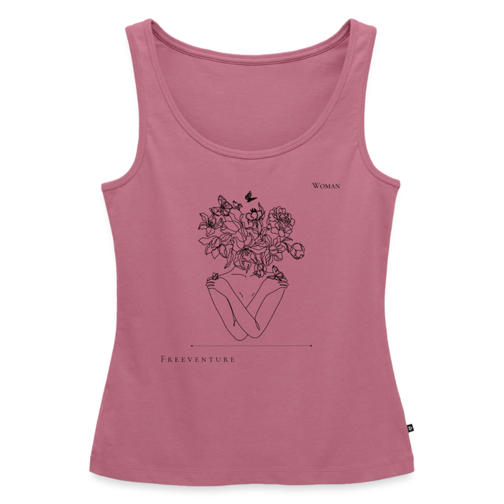 "Woman" Frauen Premium Tank Top - Mauve
