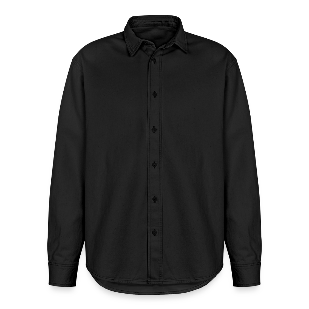 Relaxed Fit Unisex Organic Hemd - washed Black