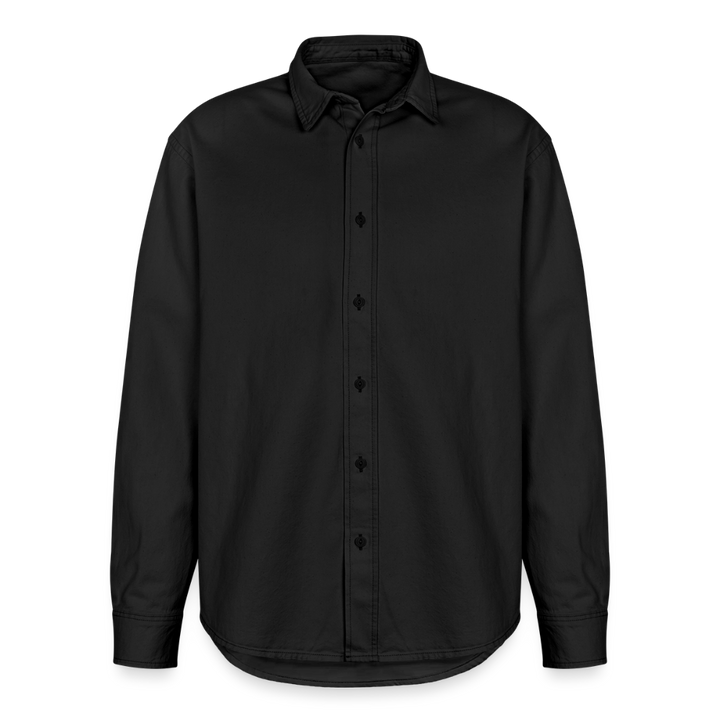 Relaxed Fit Unisex Organic Hemd - washed Black