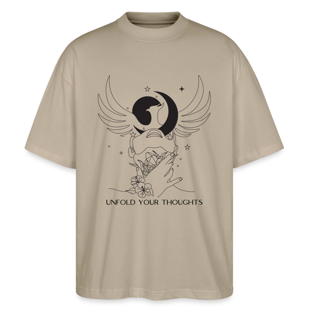"Unfold" Oversized Unisex Bio T-Shirt Blaster 2.0 - Steingrau