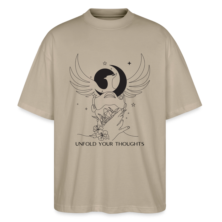 "Unfold" Oversized Unisex Bio T-Shirt Blaster 2.0 - Steingrau