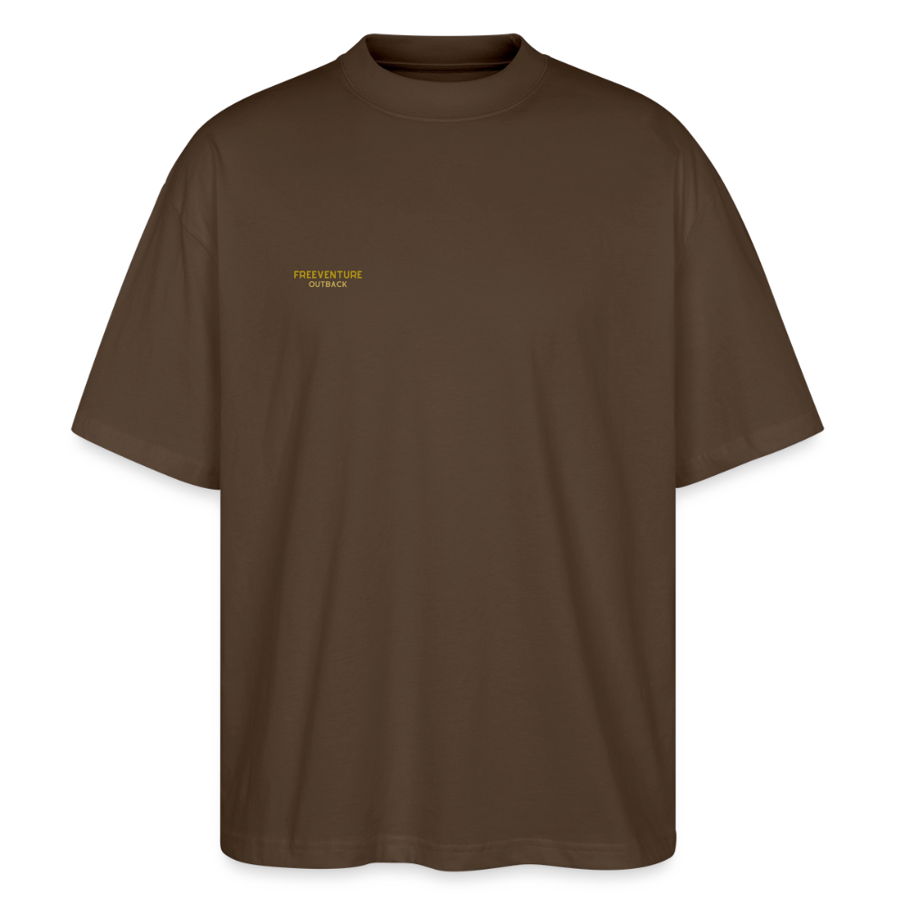 "Life of Tree" Oversized Unisex Bio T-Shirt Blaster 2.0 - Dunkelbraun
