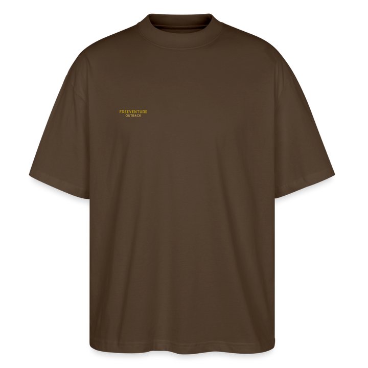 "Life of Tree" Oversized Unisex Bio T-Shirt Blaster 2.0 - Dunkelbraun