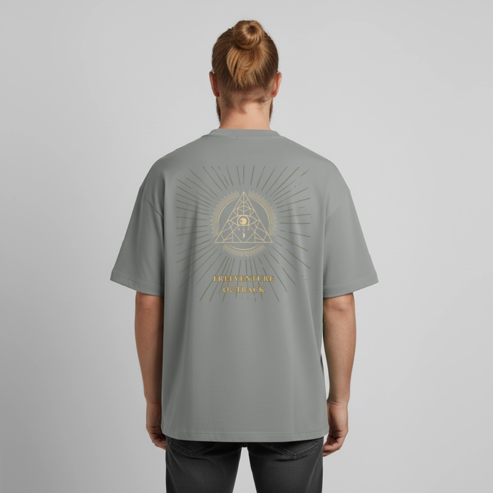 " Eye" Heavyweight Unisex Boxy T-Shirt - Nebelgrau
