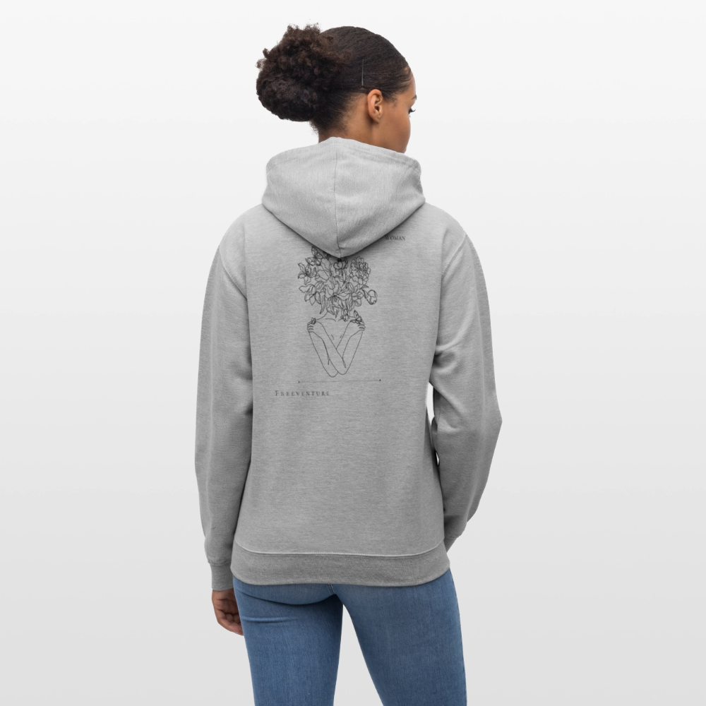 Kontrast-Hoodie – Zwei Farben, ein Look! - Grau meliert/Navy