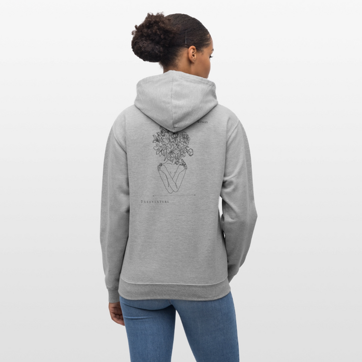 Kontrast-Hoodie – Zwei Farben, ein Look! - Grau meliert/Navy