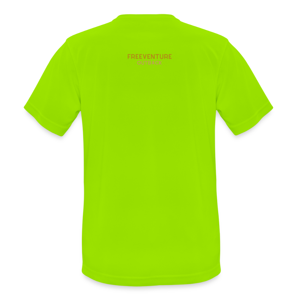 Atmungsaktives Männer Sport T-Shirt - Neongrün