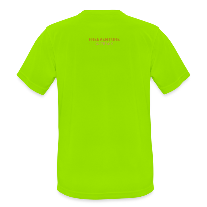 Atmungsaktives Männer Sport T-Shirt - Neongrün