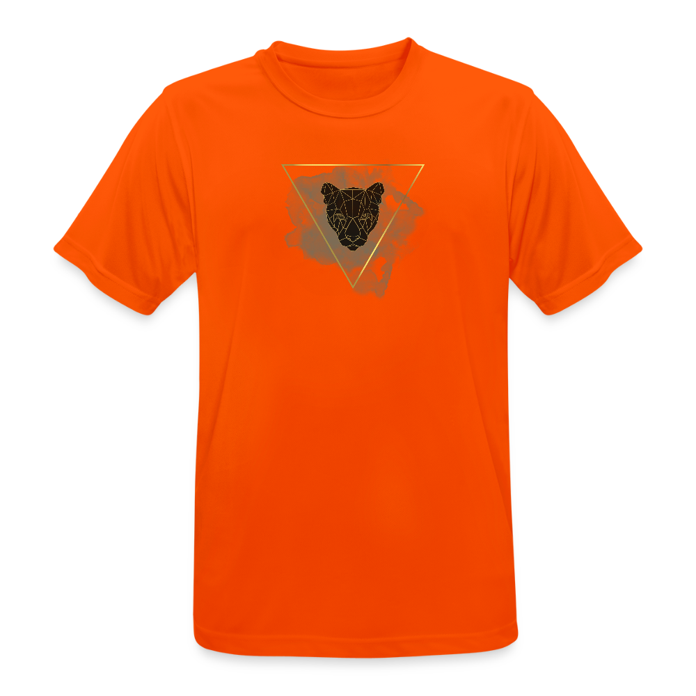 Atmungsaktives Männer Sport T-Shirt - Neonorange