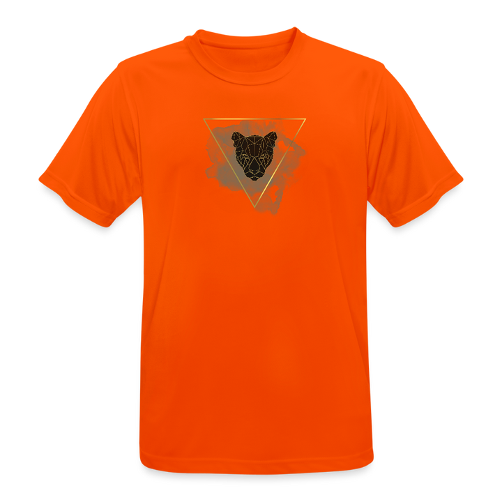 Atmungsaktives Männer Sport T-Shirt - Neonorange