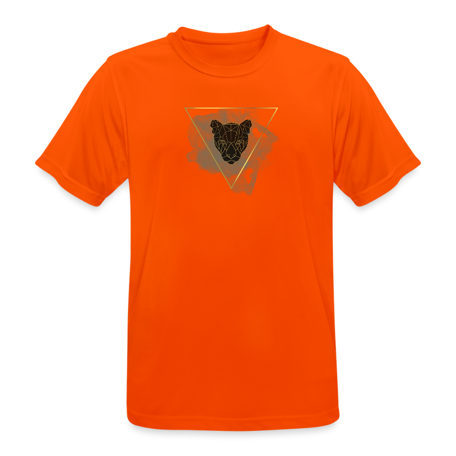 Atmungsaktives Männer Sport T-Shirt - Neonorange