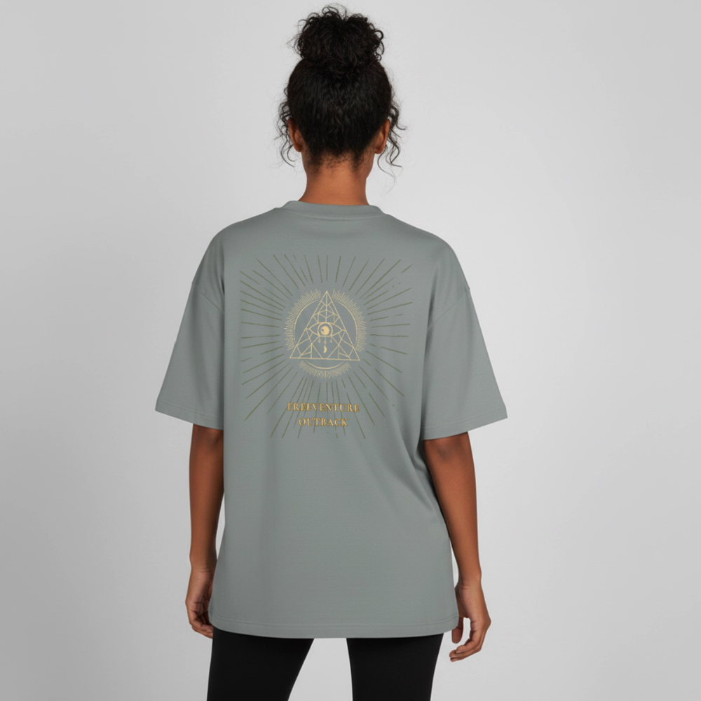 " Eye" Heavyweight Unisex Boxy T-Shirt - Nebelgrau