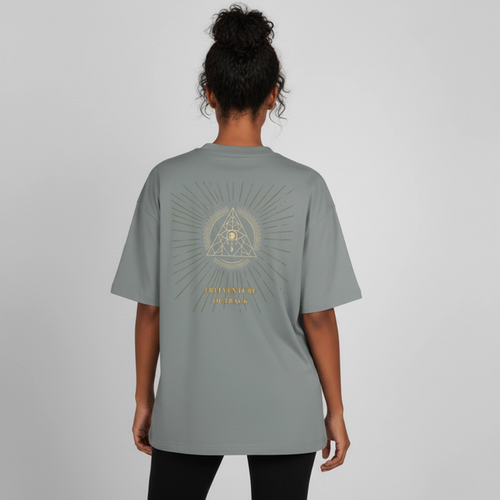 " Eye" Heavyweight Unisex Boxy T-Shirt - Nebelgrau