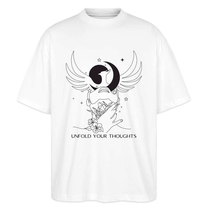 "Unfold" Oversized Unisex Bio T-Shirt Blaster 2.0 - Weiß