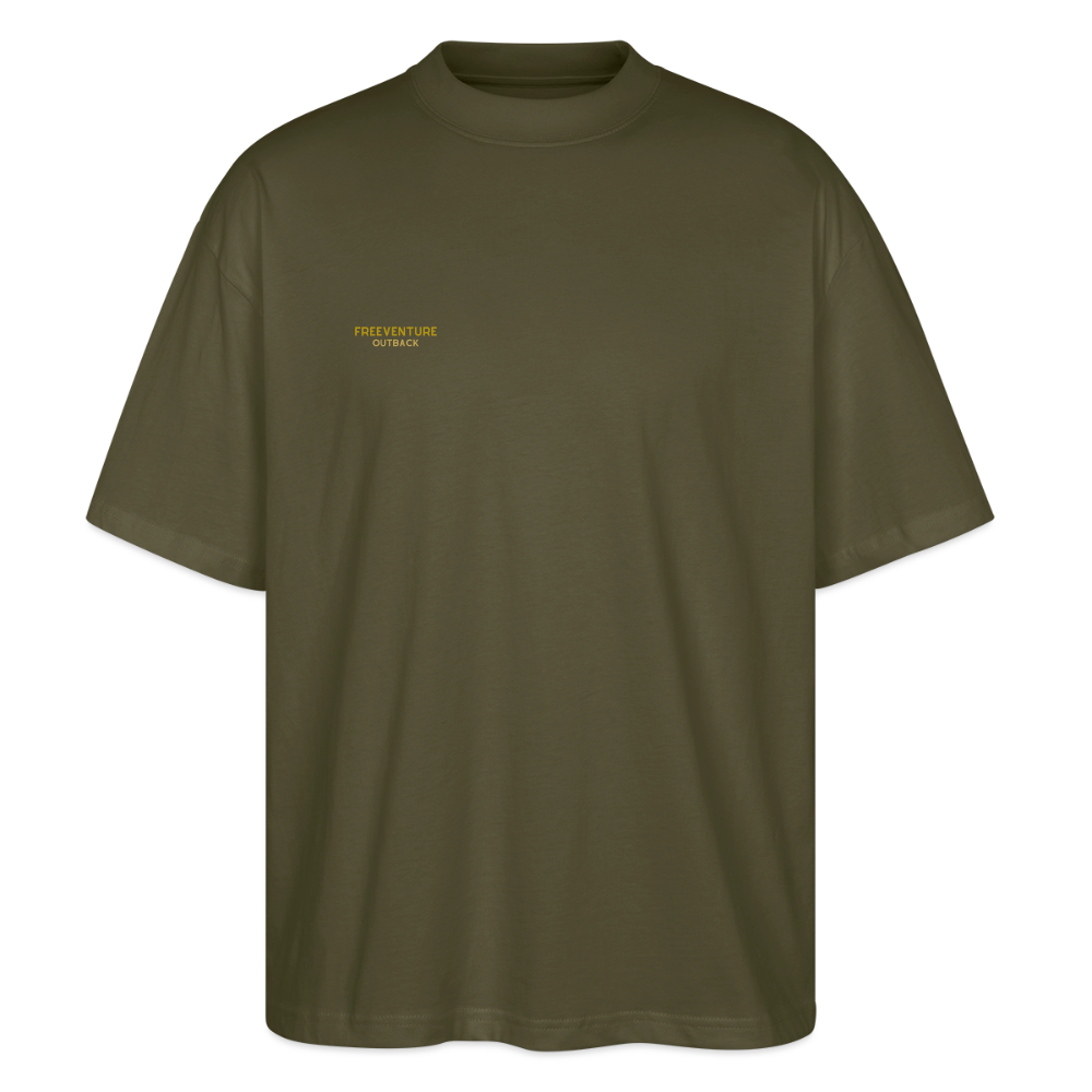 "Life of Tree" Oversized Unisex Bio T-Shirt Blaster 2.0 - Khaki