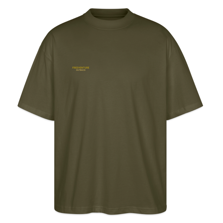 "Life of Tree" Oversized Unisex Bio T-Shirt Blaster 2.0 - Khaki